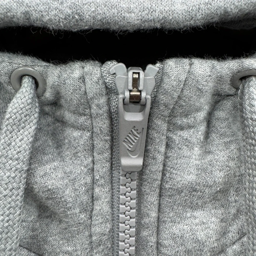 Nike Sportswear Full Zip Hoodie Mens Large Gray Long Sleeve Fleece Outdoor